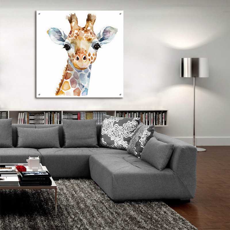 «Baby Giraffe» par Petals Prints Design, H 36 po x l 36 po x P 0,2 po