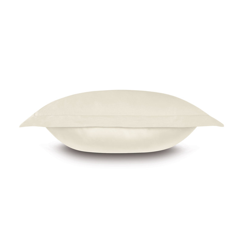 Deluca Cotton Pillow Sham, Queen, Ivory