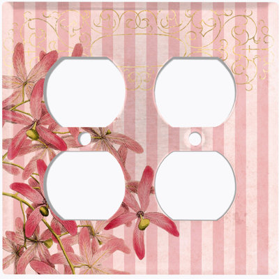 Patterned 4 - Gang Toggle Light Switch Standard Wall Plate