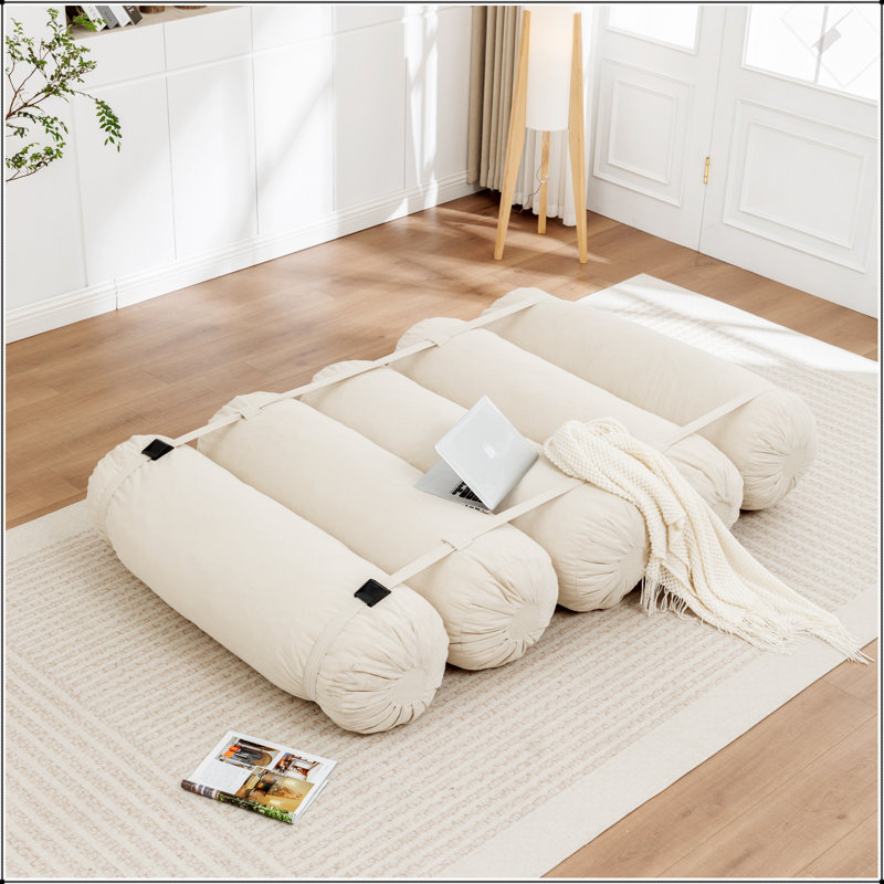 Adjustable Floor Sofa, Corduroy Lazy Sofa With Adjustable Straps For Versatile Configurations, Multi-Person Leisure Chair, Suitable For Living Room, Bedroom And More