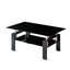 Table basse en verre trempé noir
