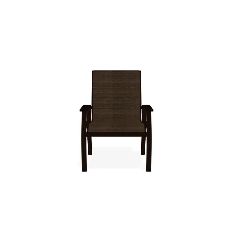 Belle Isle Outdoor Dining Chair, Bark, Kona