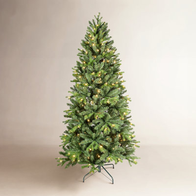 Pencil 9' Pre-Lit Spruce Christmas Tree