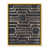 Toile avec cadre flottant or