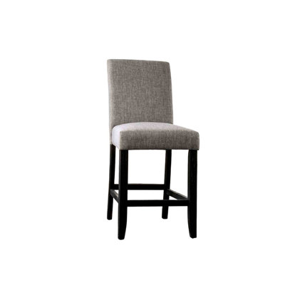 Chaise de salle à manger à hauteur de comptoir rembourrée en tissu 2 pièces Rustic Style