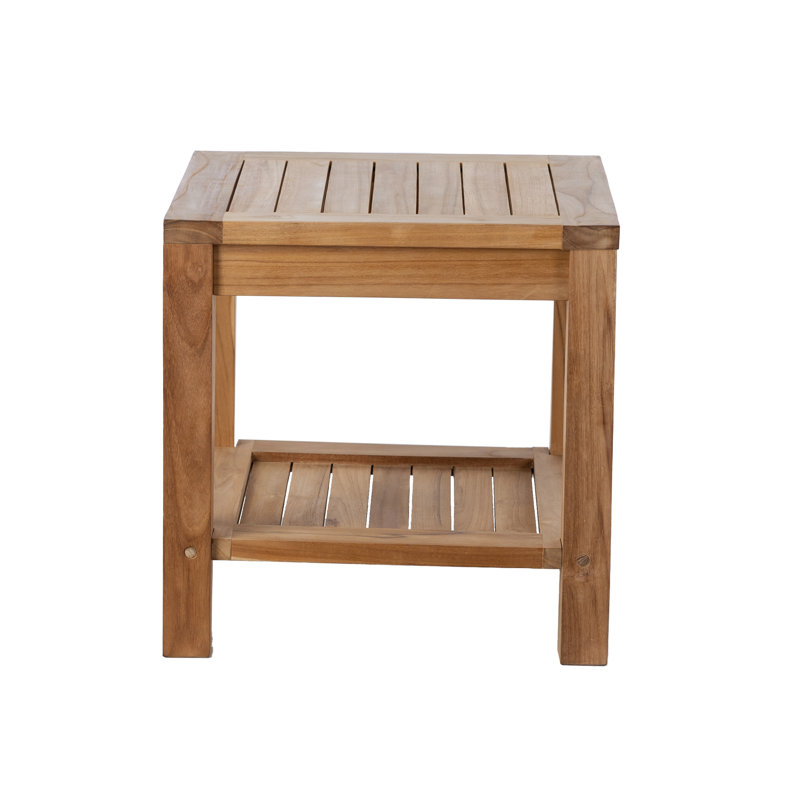 Solid Wood Tray Top End Table