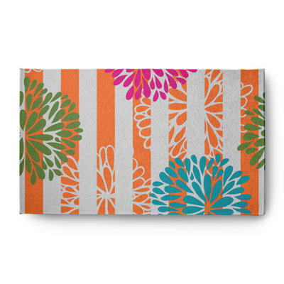 Chenille Floral Indoor Rug