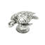Coastal Living sea turtle with swarovski crystals in finish Chalice