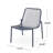 Stackable Chairs Pair , Matte Navy Blue Iron Proficiency, Handcrafted Details Installed, 26" X 22.68" 26", Seat 18" 19.5" 12.5 Collection, Workmanship, Deployed,