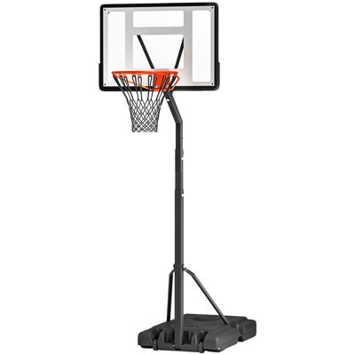 Height Adjustable 138.5" Outdoor Basketball Hoop