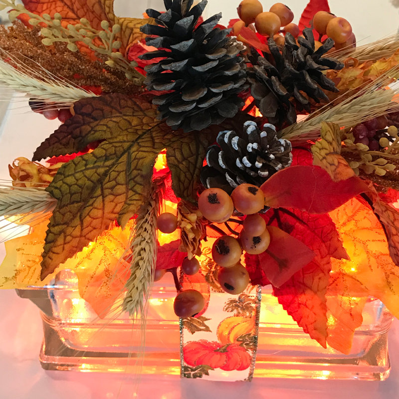 Ensemble de 50 mini lumières de Noël 50 fils, Orange / blanc