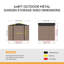 Outdoor Metal Garden Storage Shed