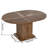 Extendable Round Dining Table For 4-6, Dining Room Kitchen Table With Storage And Slide Door-1614721417