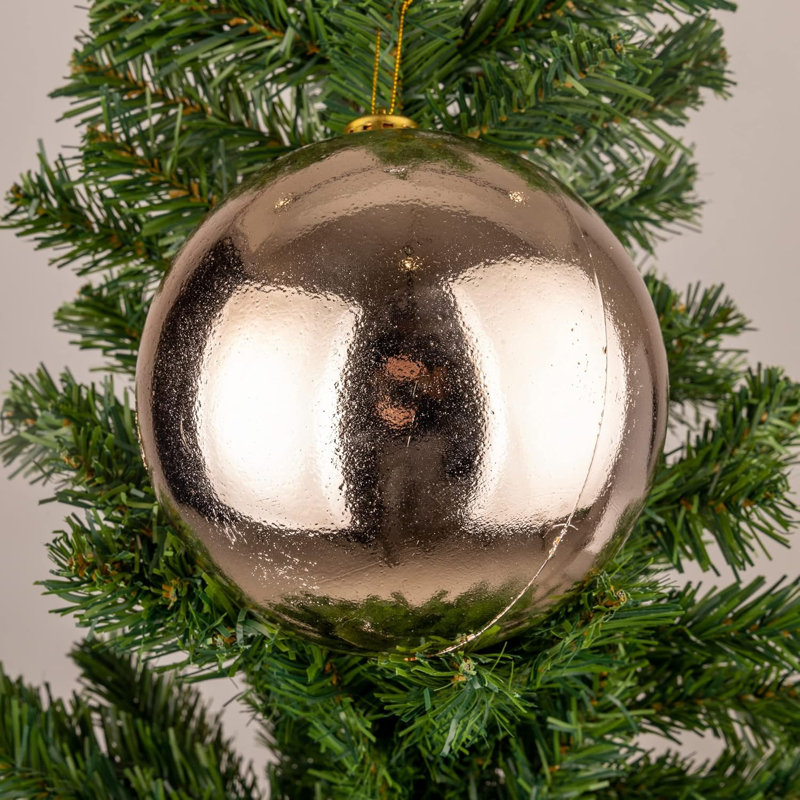 Polyvinyl Chloride (PVC) Bauble, 15cm H x 15cm W x 15cm D, Gold