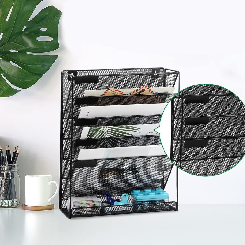 Desktop file storage rack