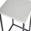 Mabel Marble and Hammered Iron Side Table