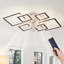 Ventilateur de plafond noir 33 "avec lumières et télécommande, à intensité variable avec télécommande 7 pales 6 vitesses de vent