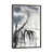 Toile encadrée de bois rustique foncé