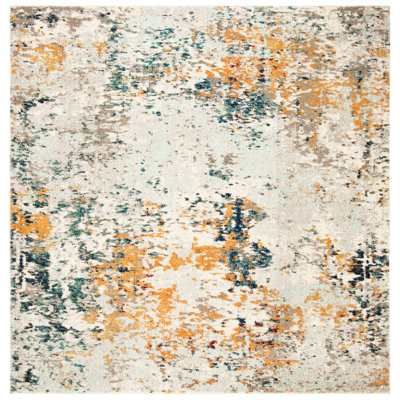 Handgefertigter Teppich in Beige