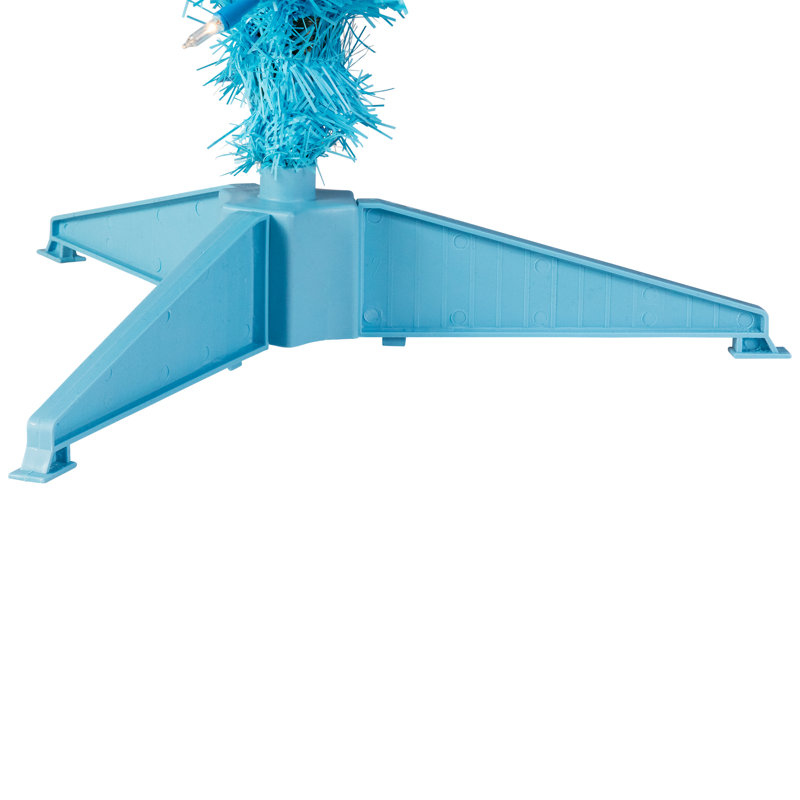 Pre-Lit Medium Pine Artificial Christmas Tree - Sky Blue - Clear Lights, 4'