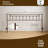 Metal Headboard - Adjustable Height - Only For Bedroom, Rustic Farmhouse Style, Attach Frame-1171318200-1171318201