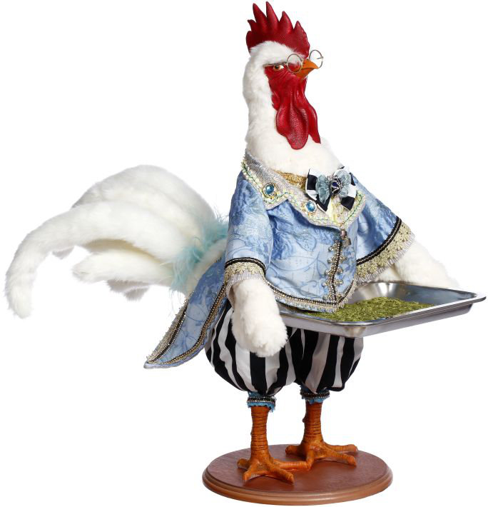 Spring Rooster Server - 24.5 Inches Figurines & Collectibles