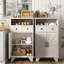 Garde-manger 41,3 po avec 2 tiroirs, garde-manger avec 2 portes et tablettes réglables-306390737