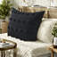 Ensemble de literie chic en jacquard noir avec microfibre douce