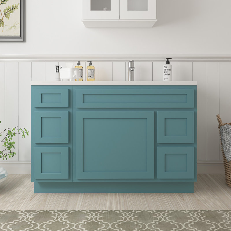 48'' Single Bathroom Vanity Base Only, Teal