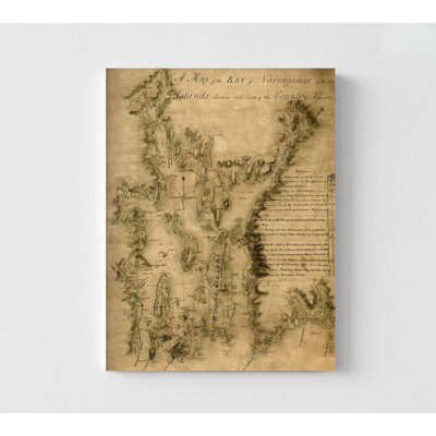 Narragansett Bay 1777, Rustic House Art, Cabin Wall Decor, Living Room Wall Art, Lobby Art Decor, Antique Rhode Island Map Print