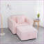 Canapé modulaire de 44,9 po avec rangement Sofas Coussins lavables | Rose clair | En forme de L | Chambre / salon