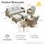 Ensemble de chaises berçantes d'extérieur 8 pièces-2081582160-2090397756