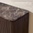 63" W Fluted 9-drawer Dresser, 1.97"-Thick Panels Wood Chest  with Faux Marble Top and Sturdy Base, Brown Oak-1321445770