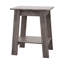 Petite table d'appoint avec tablette de rangement à 2 niveaux, table de chevet en bois pour la chambre à coucher, le salon ou le vestibule, table de bout compacte