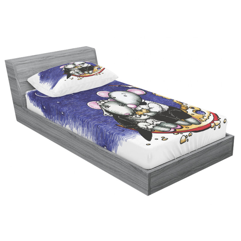 Microfiber Sheet Set, Twin Sheet Set with Fitted Sheet