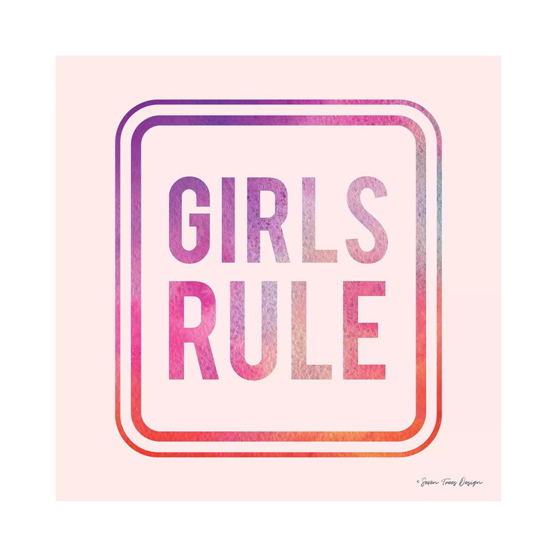 Girls Rule by Seven Trees Design - Gallery-Wrapped Canvas Giclée on Canvas, Wrapped Canvas