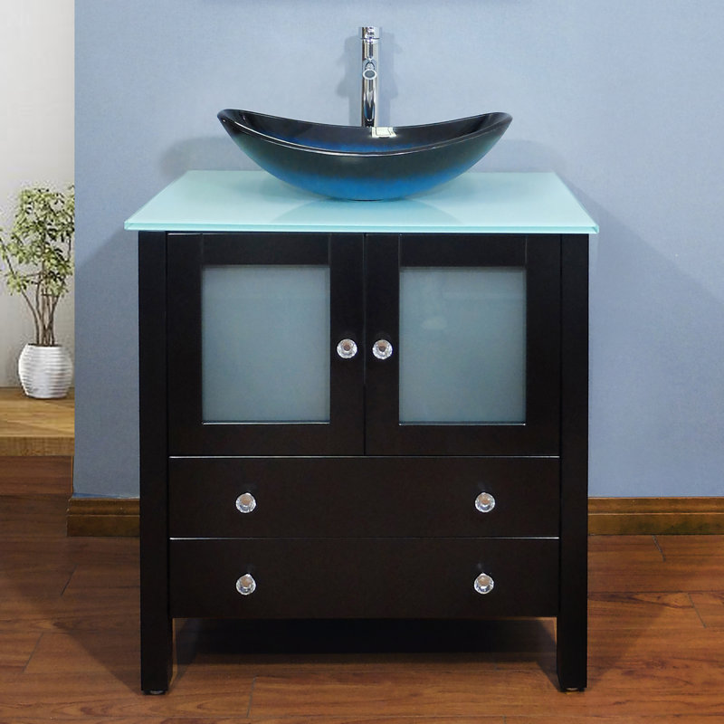Khaqan 30" Single Bathroom Vanity Set , Black