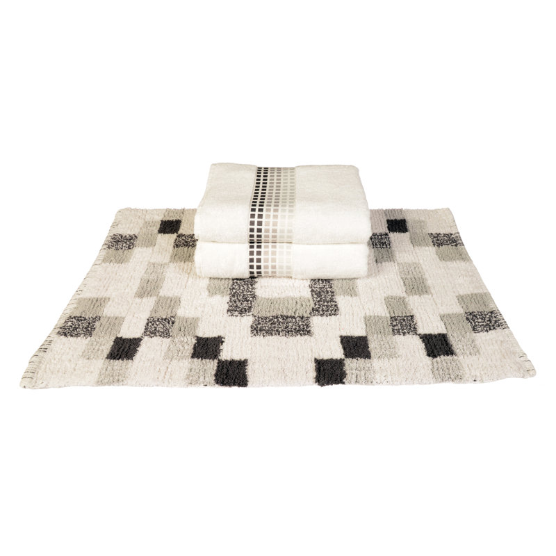 Glenfield Midweight Bath Sheet, Monochrome