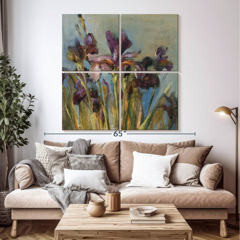 Harnek Spring Iris I, 50" H x 50" W