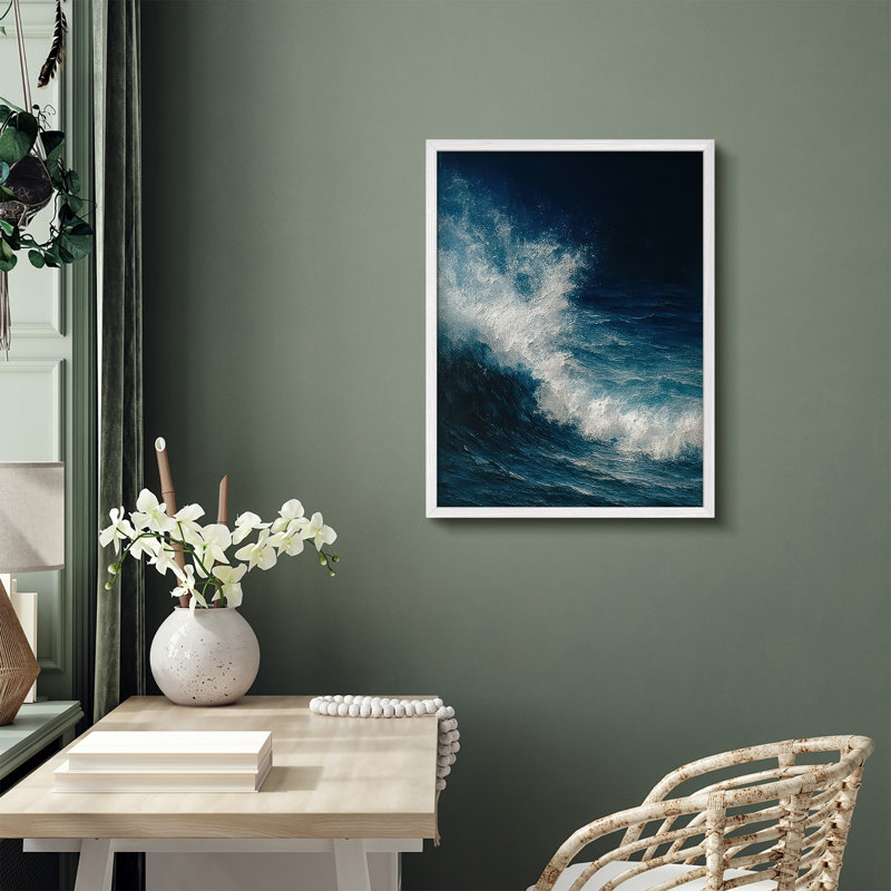 Reproduction de paysage encadrée pour la maison 12 po x 16 po, H 16 po x l 12 po, Blanc