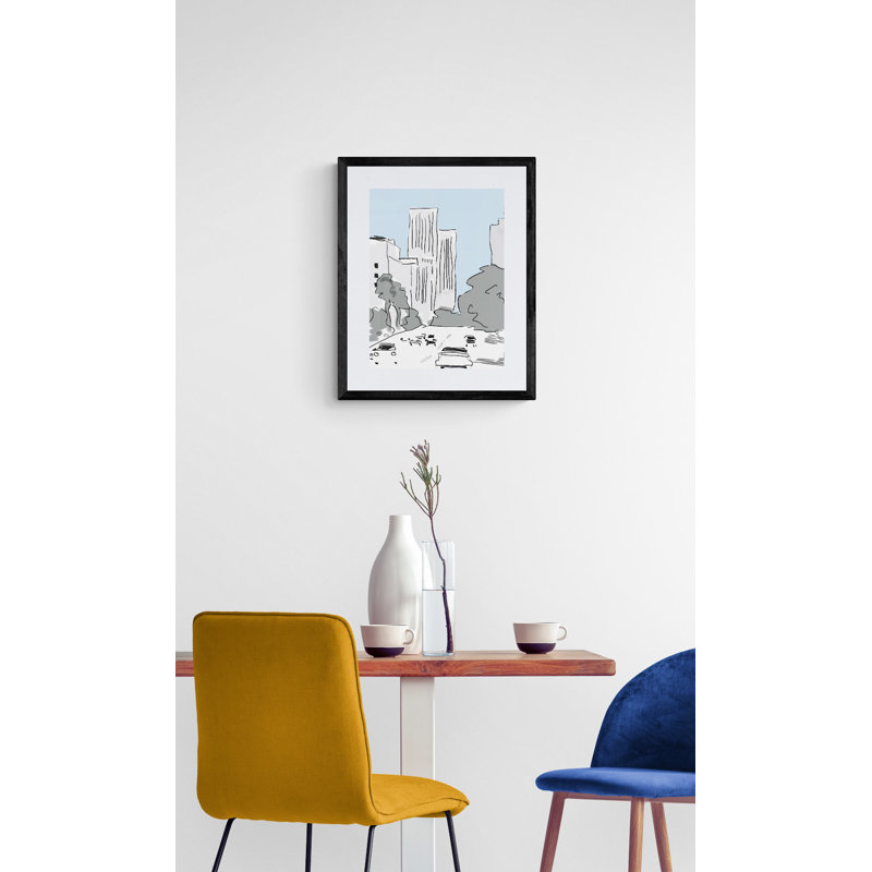 Wilshire Boulevard Print by Deborah Blum, 21.25" H x 17.25" W 