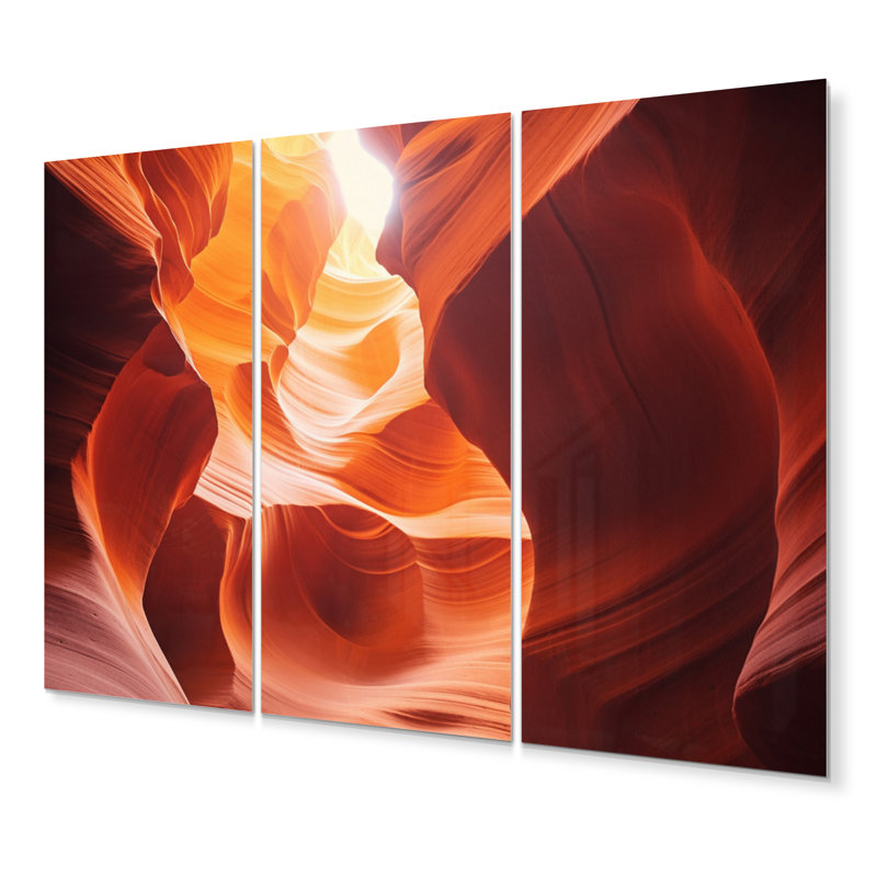 Ensemble de 3 décorations murales en métal 3 Canyon Antelope Harmony I
