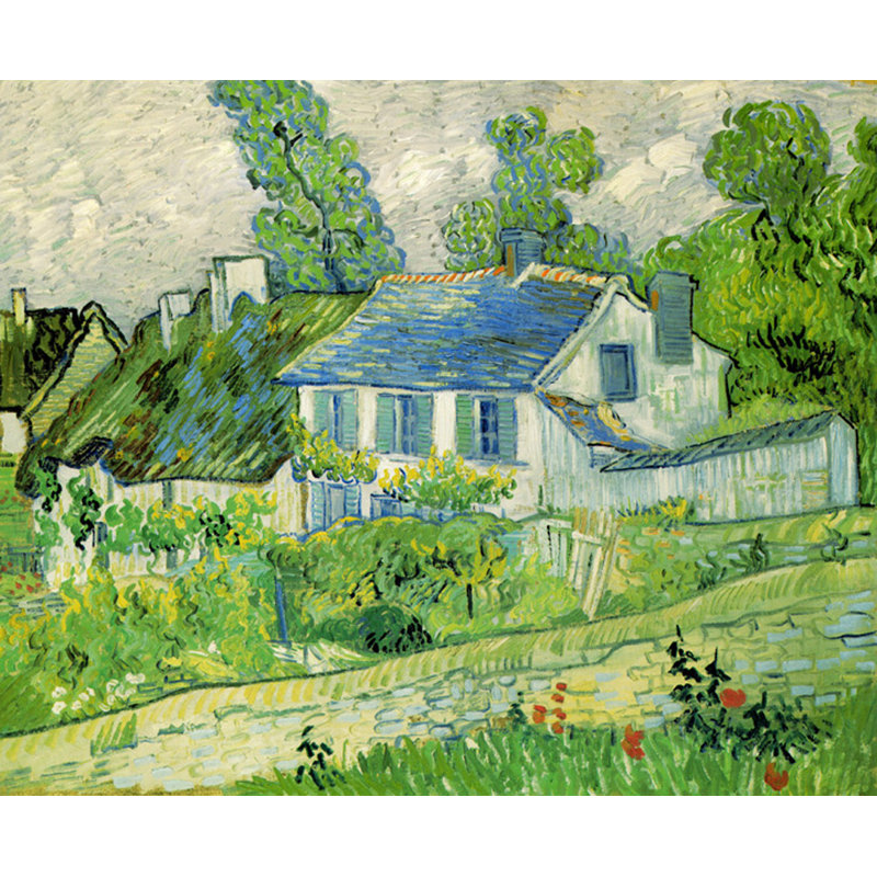 Maisons à Auvers, 1890 MCG-PF1146, H 15 po x l 18 po