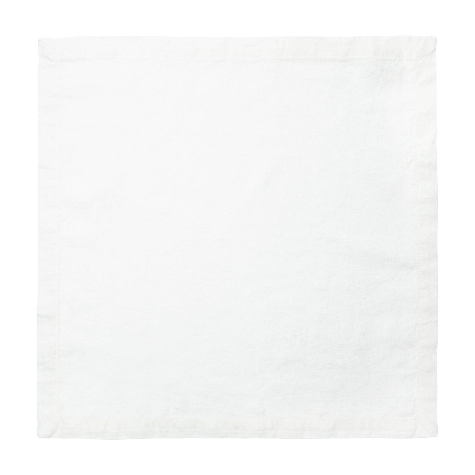 Linen Square Napkin, White