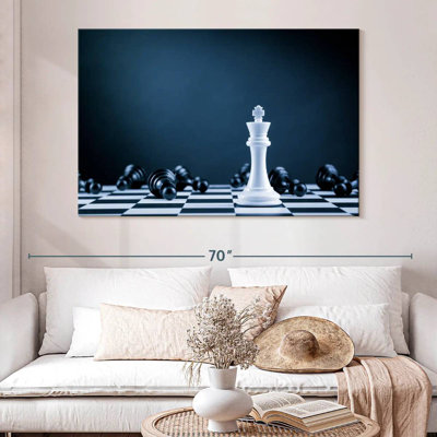 Roi des échecs blanc Senne