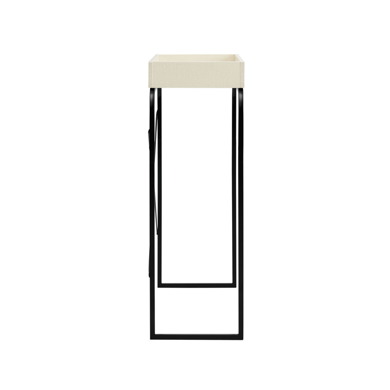 Ayberk 33.25'' Console Table, Cream Weave