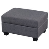 Orisfur. Reversible Sectional Sofa Space Saving With Storage Ottoman Rivet Ornament L-Shape Couch For Large Space Dorm Apartment