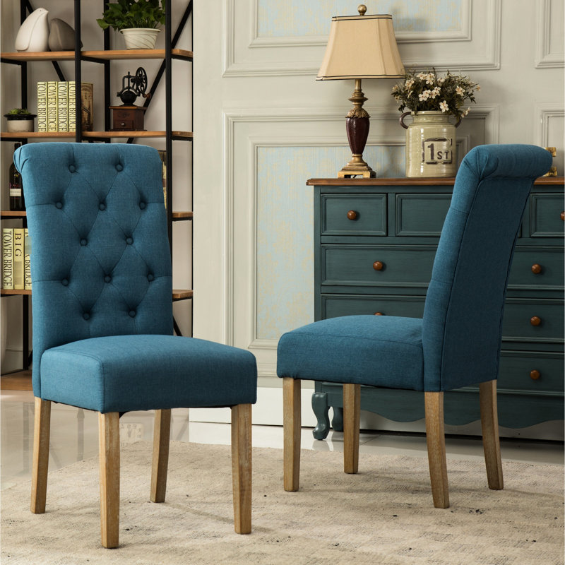 7 chaises de table rectangulaires avec 6 chaises élégantes en brun beige Ensemble de salle à manger: et sièges élégants
