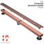 Drain de douche à grille linéaire 48 "avec crépine et crochet de levage - Drain en acier inoxydable moderne pour douches de salle de bain-91833621