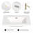 30'' W X 19.48'' D Rectangular Drop-In Resin Single Bathroom Vanity Sink With Overflow